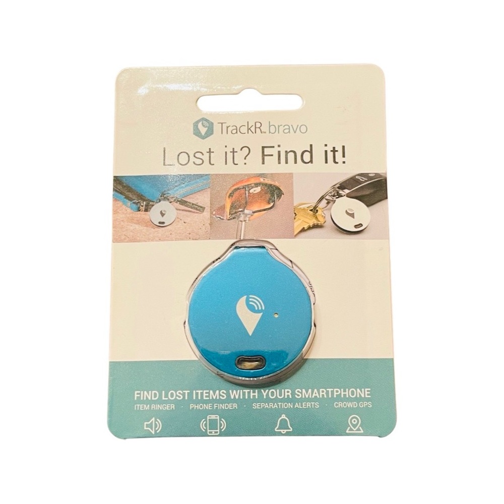 TrackR bravo - Bluetooth Tracking Device. iOS/Android Compatible - Blue